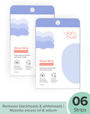 Nua Nose Strip | Removes Blakcheads & Whiteheads | Absorbs Excess oil & Sebum(32 g)