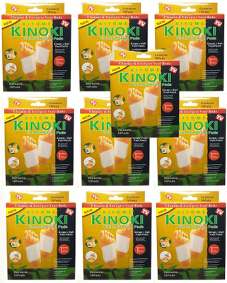 KIYOME KINOKI foot pads cleansing natural adhesive kit[PACK OF TEN](1000 g)