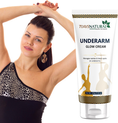 7days natural Dark UnderArm Whitening Cream For Dark Neck, Knuckles Elbows Whitening(100 g)