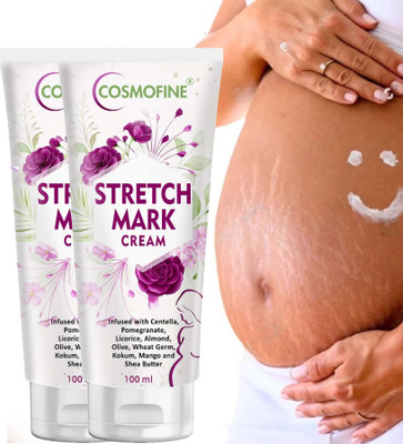 cosmofine Stretch Mark Cream, Removes Stretch Marks & Scars, Improves Skin Elasticity(200 ml)
