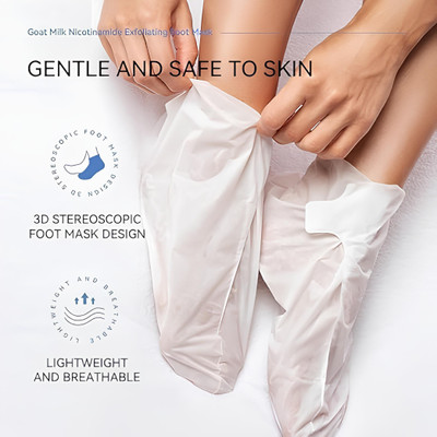 Black mirror Foot Peel Mask Dry & Dull Skin Remover Goat Milk(50 g)