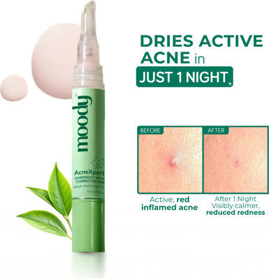 MOODY Acnexpert Overnight Spot correcting pen with Salicylic acid and Green tea(10 ml)