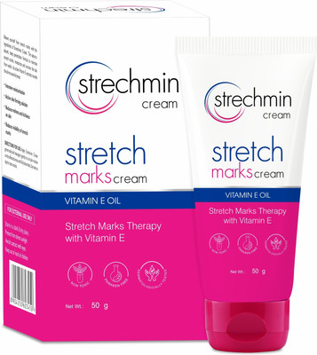 STRECHMIN Intensive Cream for Stretch Marks | Safe for Pregnancy & New Moms(50 g)