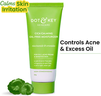 Dot & Key Cica + Niacinamide Oil Free,For Acne Prone Skin,Oil Free,Fades Dark Spots(50 g)