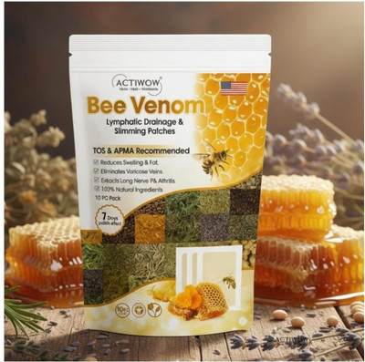 ACTIWOW Bee Venom Foot Patches Clean Out Toxins With Bee Power SKT(100 g)
