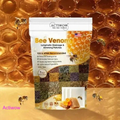 ACTIWOW Bee Venom Foot Patches Refresh Heal & Detox A01(100 g)