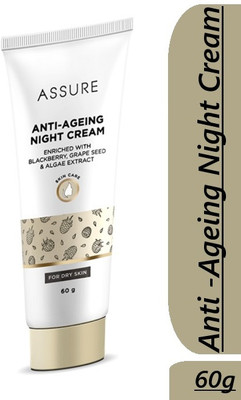 ASSURE Anti Ageing Night Cream Enriched With Blackberry ,Grape Seed & Algae Extract(60 g)
