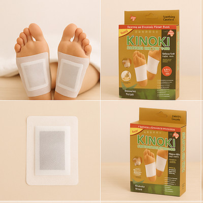 POWERFEEL Foot Patches Stress Relief Detox Patch Solution (1 BOX x 10 Patches)-A11(100 g)