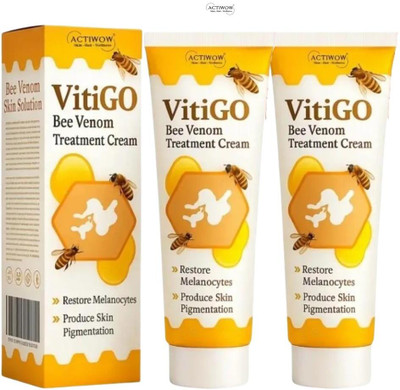 ACTIWOW Vitigo Bee Venom Face Cream for Skin Tightening & Nourishment 2 Pcs QA(200 g)