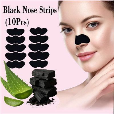 Euravex 10 Pc Nose Strips Blackhead Remover & Remove Dirt From Nose Deeply And Clean(10 g)