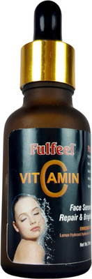 Fulfeel Vitamin C Face Serum | Hyaluronic Acid & Vitamin E | Brightening, Dark Spot Reduction(30 ml)