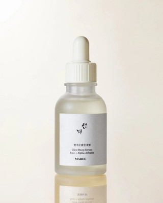 Maree Glow Deep Serum Rice + Arbutin – Korean Face Serum for Brightening, Even Skin Tone & Dark Spot Care(30 ml)