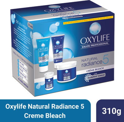 Oxylife Radiance 5 Creme Bleach | With Oxysphere Technology | Enriched With Vitamin E(310 g)