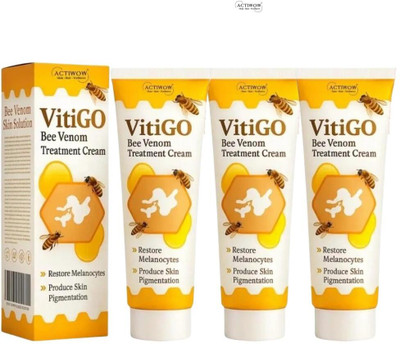 ACTIWOW Vitigo Bee Venom Cream for Cleared Blemishes and Glow 3 Pcs QA(300 g)