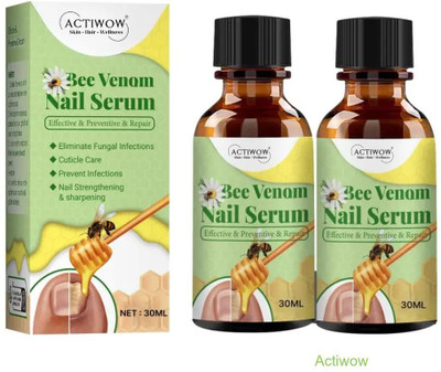 ACTIWOW Bee Venom Nail Serum Clean Growth for Natural Nails A001(20 ml)
