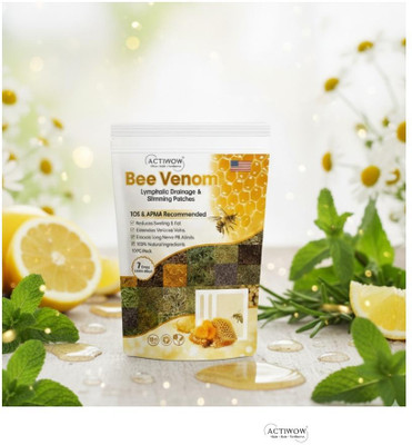 ACTIWOW Bee Venom Foot Patches Remove Built-Up Stress and Toxins Gently SKT(100 g)