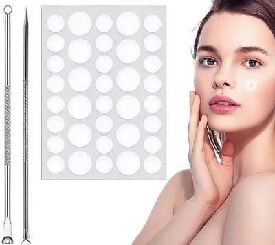 REIMICHI 36 Pimple Patches with 2 Blackhead Needle Invisible Acne Patches, Acne Patches For Cystic Acne(36 g)