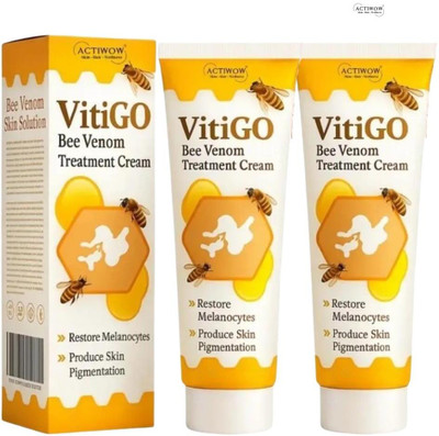 ACTIWOW Vitigo Bee Venom Cream for Home Skincare Sessions 2 Pcs QA(200 g)