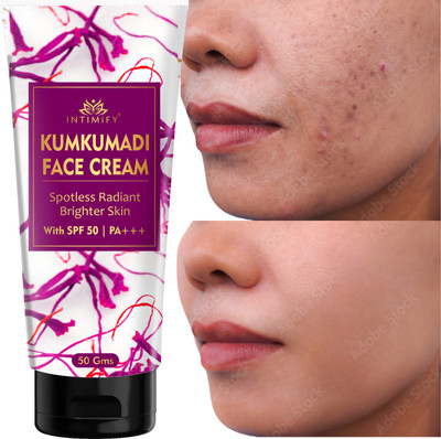 INTIMIFY Ayurvedic Kumkumadi Radiance Moisturising Face Cream | Hydration, Glow & Skin Brightening(50 g)