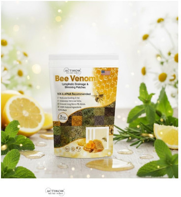 ACTIWOW Bee Venom Foot Patches Use Bee Energy to Detox Safely and Naturally SKT(100 g)