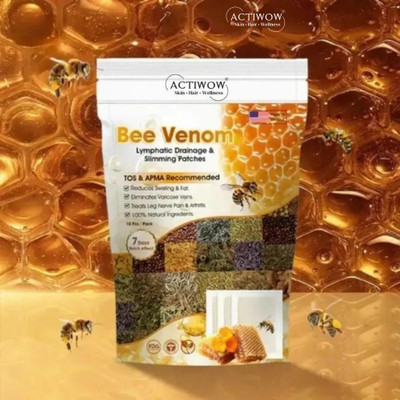 ACTIWOW Bee Venom Foot Patches for Detox & Nighttime Refresh Foot Patches(100 g)