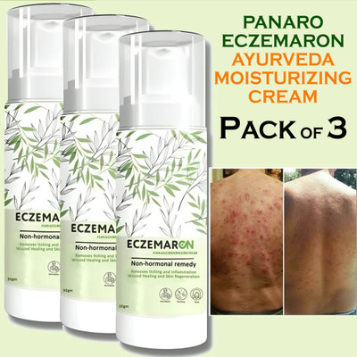 PANARO Herbal Eczemaron Cream | For Men & Women | Pack of 3(150 g)