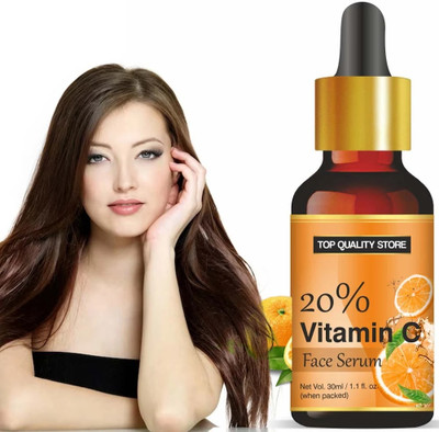 Top Quality Store Vitamin C Face Serum Skin Brightening Dark Circle Fine Line Sun Damage Corrector(30 ml)