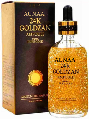 AUNAA 24 K GOLDZAN AMPOULE 99 GOLD SERUM(100 ml)