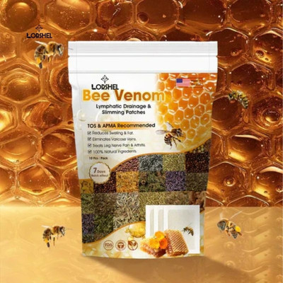 LORSHEL Bee Venom Foot Patches Toxin Remover Solution Patch Kit(100 g)