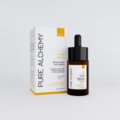 Pure Alchemy Halo Effect Skin Brightening and Anti-Pigmentation Serum with Vitamin C, Alpha Arbutin & Tranexamic Acid(30 ml)