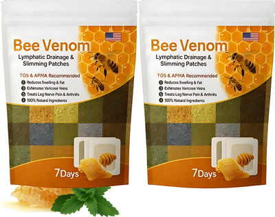 CHUGLI bee venom foot patches, Detoxify Stress Relief Bee Venom Foot Patches Solution, foot patch(100 g)