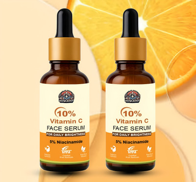 Hiscent Vitamin C & Niacinamide Face Serum Combo (2 x 30ml) | Daily Brightness & Spot Reduction(60 ml)