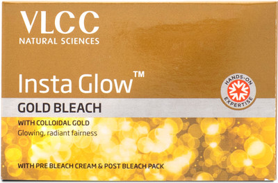 VLCC Insta Glow Gold Bleach - For Instant Fairness & Glowing Skin(60 g)