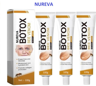 nureva Bee Venom Botox Cream Pack of 3 – Anti-Aging Formula(300 g)