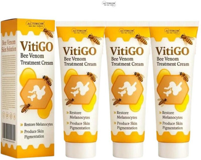 ACTIWOW Vitigo Bee Venom Cream for Travel Glow Companion 3 Pcs QA1(300 g)