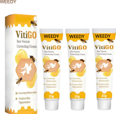 WEEDY Vitigo Bee Venom Cream Set of 3 (20g Each)(60 g)