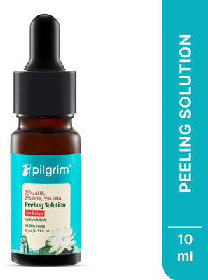 Pilgrim 25% AHA + 2% BHA + 5% PHA Peeling Solution Face Serum for Exfoliation|Detan(10 ml)