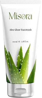 MISORA Aloe Clear Face Wash With olive oil, Turmeric, Aloevera Refreshing Skin(100 ml)