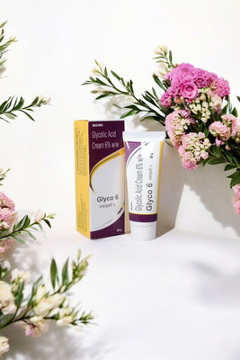 glyco-6 Professional Exfoliating Glycolic Acid Cream for Smooth Skin (30g) - Single Pack(30 g)