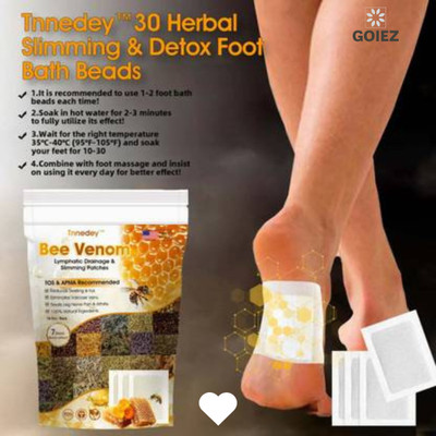 GOIEZ Bee Venom Detox Patches For Feet To Feel Light And Fresh Daily (10 Patches)(10 g)