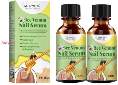 ACTIWOW Bee Venom Nail Serum Cuticle Protection for Damaged Cuticles A001(20 ml)