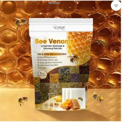 ACTIWOW Bee Venom Foot Patches for Improved Focus and Body Cleanse(100 g)