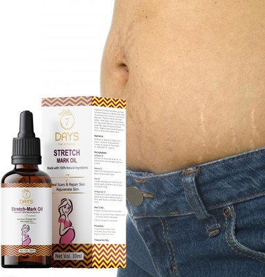 7 Days stretch marks oil after delivery stretch mark removal cream oil during pregnancy(30 ml)