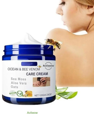 ACTIWOW Bee Venom Ocean Cream for Beard Glow Shield and Skin Care Boost A01(50 g)