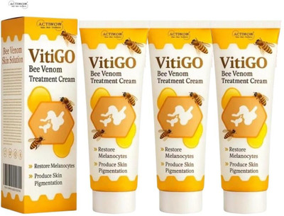 ACTIWOW Vitigo Bee Venom Cream for Soft Skin Underarms 3 Pcs QA1(300 g)