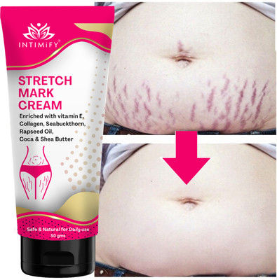 INTIMIFY Stretch Marks Cream, Remove Scars During After Pregnancy Delivery For Women(50 g)