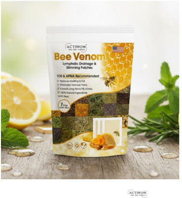 ACTIWOW Bee Venom Foot Patches Detox Every Night for a Healthier Life SKT(100 g)