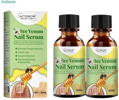ACTIWOW Bee Venom Nail Serum Pure Coat for Healthy Tips A001(20 ml)