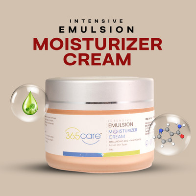 365Care Intensive Emulsion Moisturizer Cream – Deep Hydration & Skin Barrier Repair | Lightweight, Non-Greasy Formula for All Skin Types(50 g)