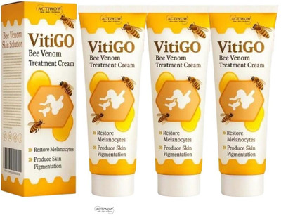 ACTIWOW Vitigo Bee Venom Cream for Everyday Skin Restoration 3 Pcs AW(300 g)